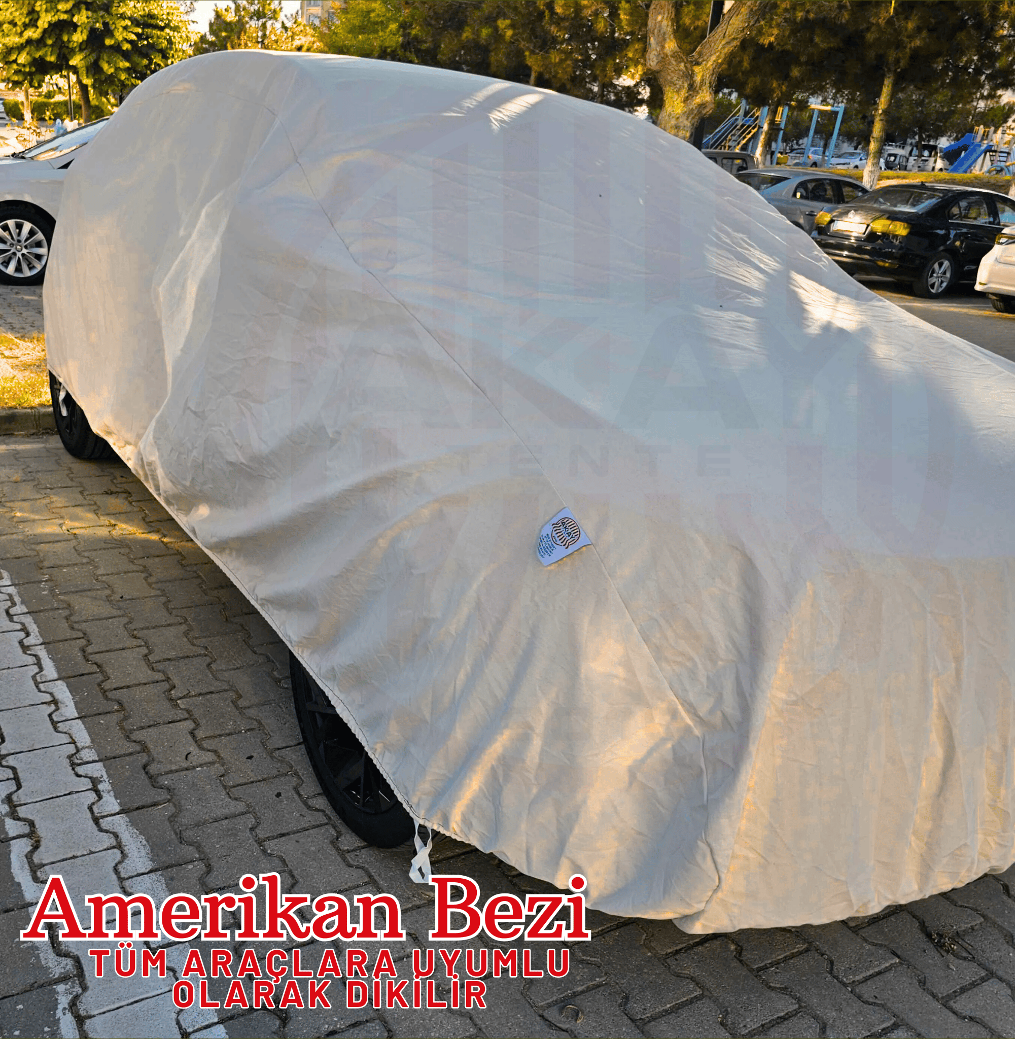 Yazlık Amerikan Bezi Oto Branda | Tüm Araçlara Uygun Dikim | Akay Tente